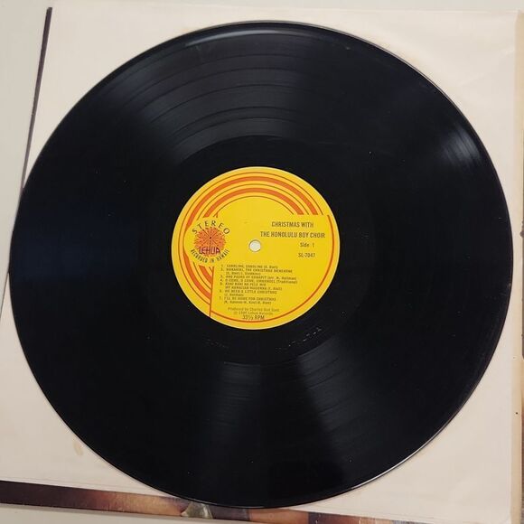 Christmas with The Honolulu Boy Choir 1980 Vinyl Record Album Vintage - Picture 5 of 7